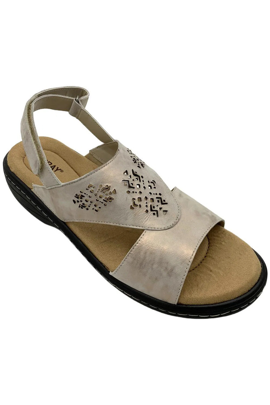 ARRAY Women's Seaside Sandal Rose Gold/Gray - Wide